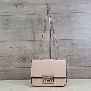 Elegant Pink Chain Shoulder Bag